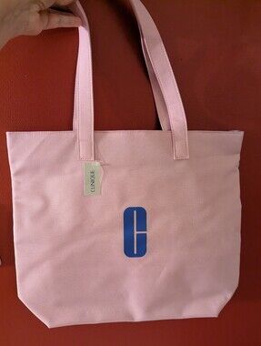 Clinique Pink Logo Tote Bag - NWT